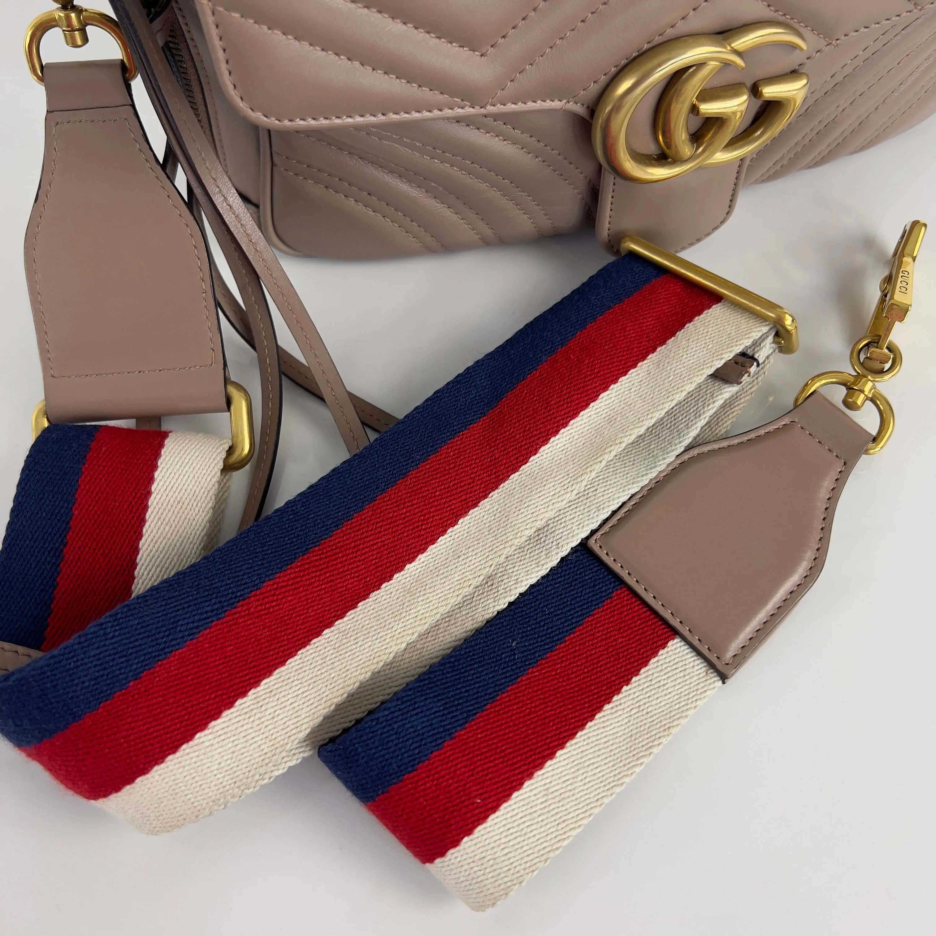 GG Marmont Sylvie Web Top Handle