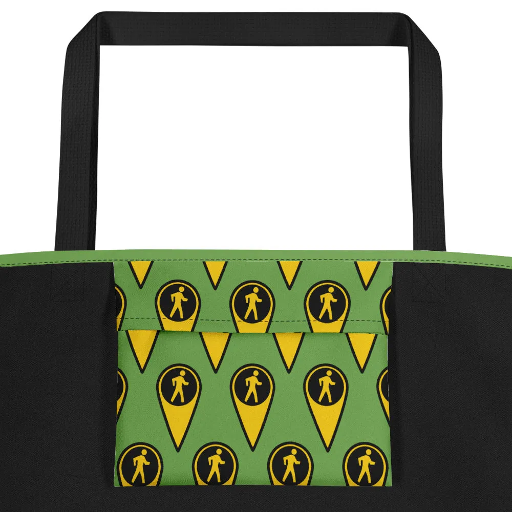 Giant Kite Flying Beach Bag (light green)