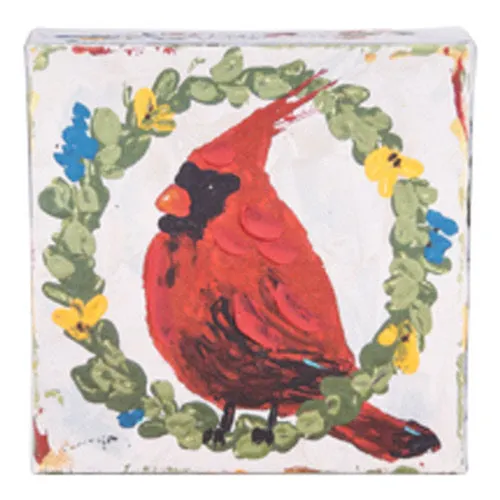 Glory Haus GH 10160002 Wreath Red Bird Canvas