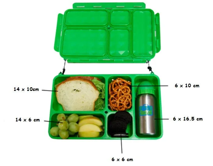 Go Green Lunch Box - Pink 'N' Pretty with Purple Box