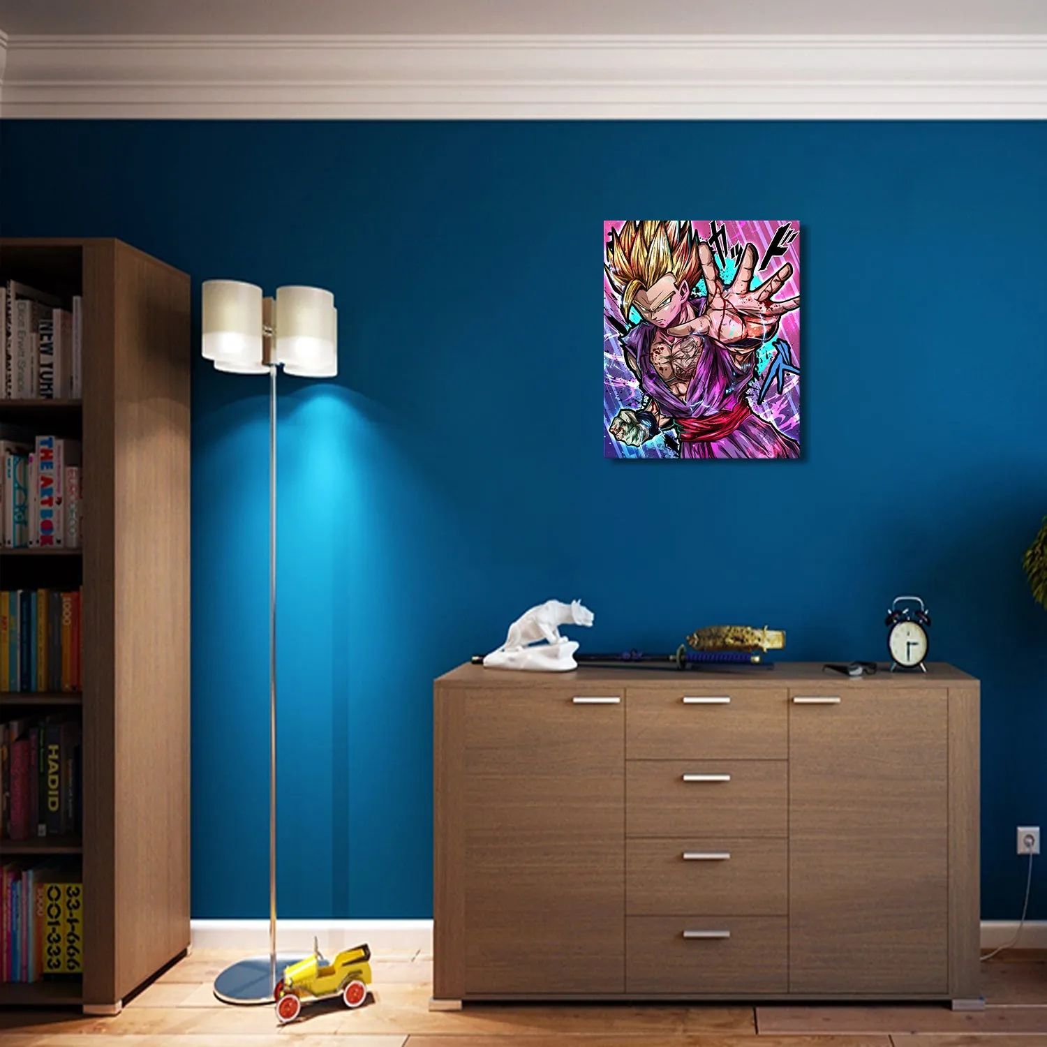 Gold Hair Junior Warrior Canvas Wall Art
