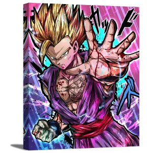 Gold Hair Junior Warrior Canvas Wall Art