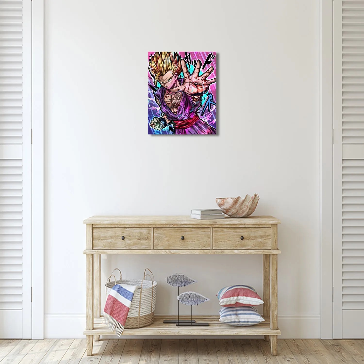 Gold Hair Junior Warrior Canvas Wall Art