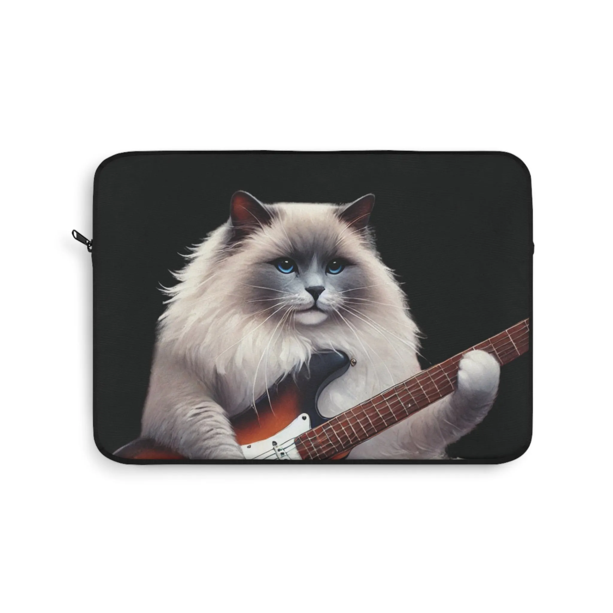 Guitar - Cat Musician - Dungeons and Dragons - Laptop Sleeve