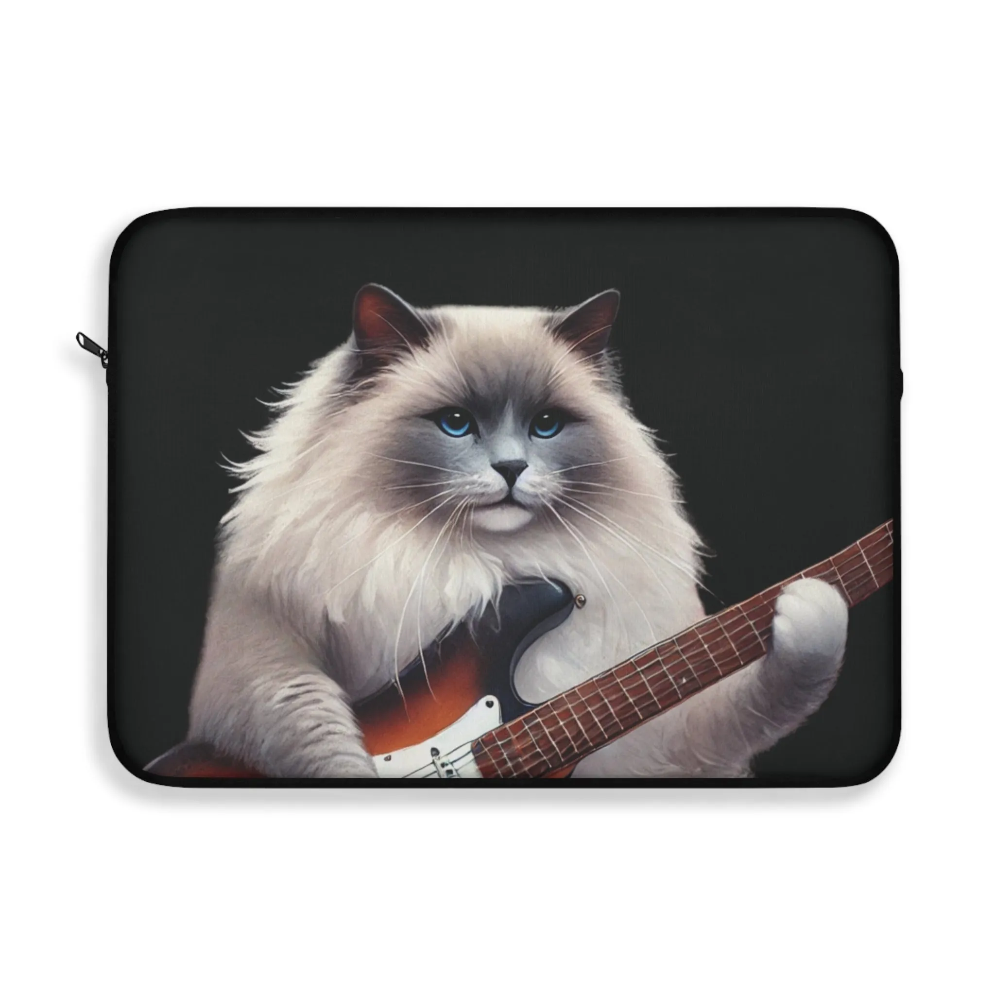 Guitar - Cat Musician - Dungeons and Dragons - Laptop Sleeve