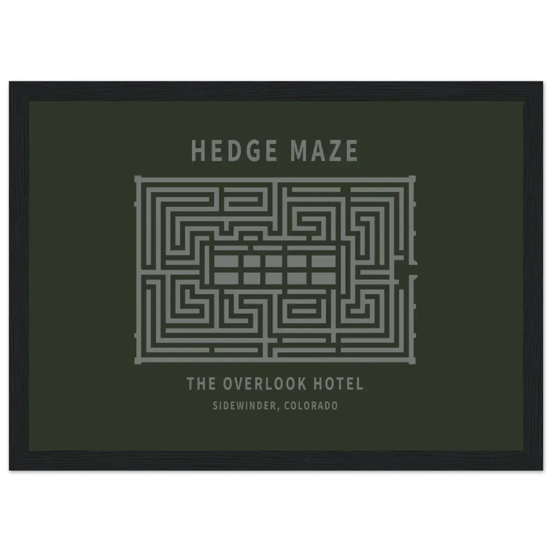 Hedge Maze, The Overlook Hotel - The Shining Movie Poster