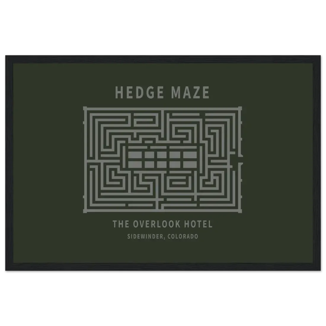 Hedge Maze, The Overlook Hotel - The Shining Movie Poster