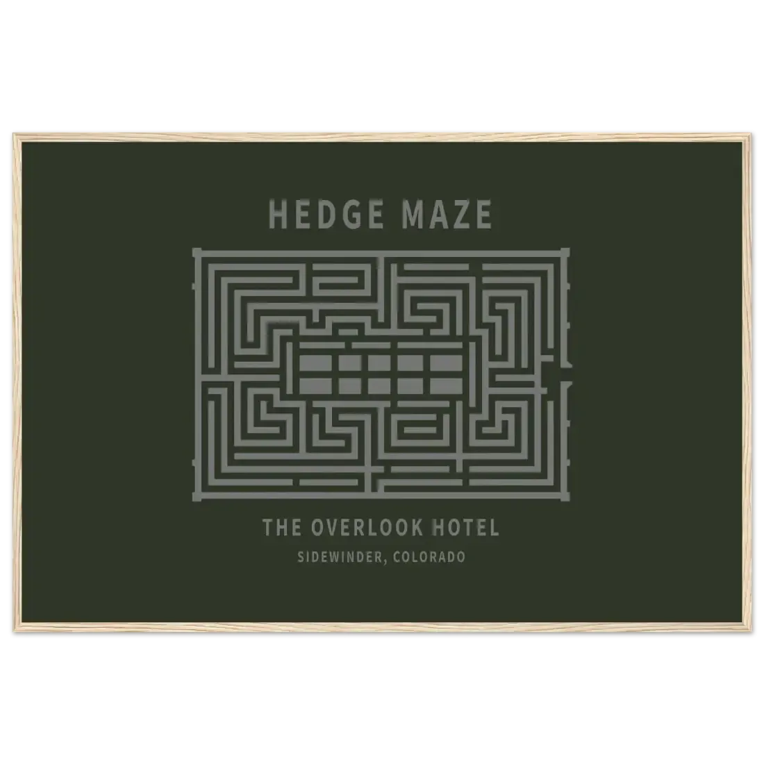 Hedge Maze, The Overlook Hotel - The Shining Movie Poster