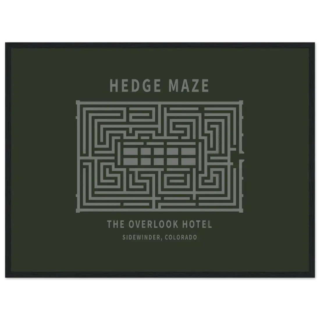 Hedge Maze, The Overlook Hotel - The Shining Movie Poster