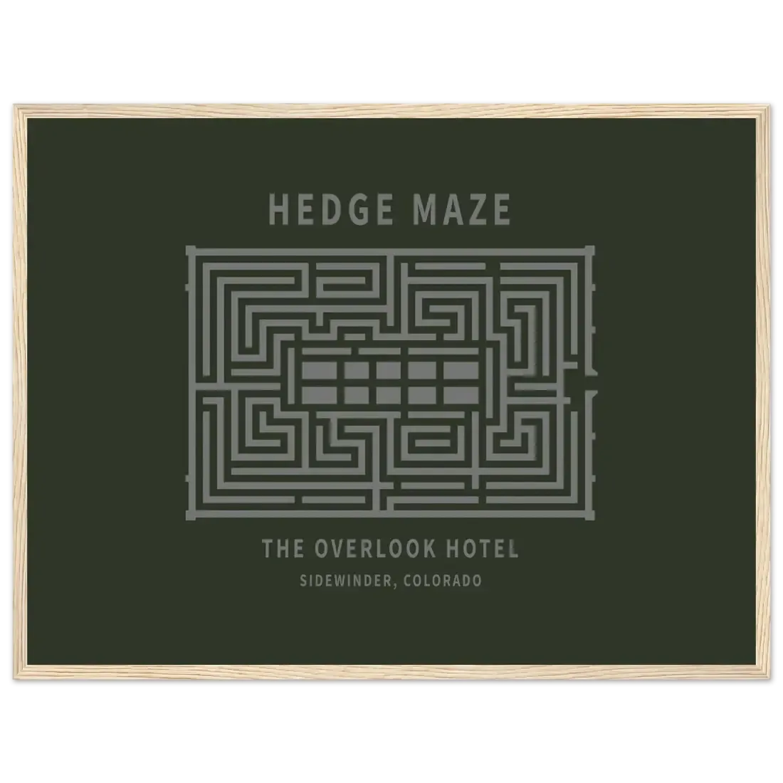 Hedge Maze, The Overlook Hotel - The Shining Movie Poster