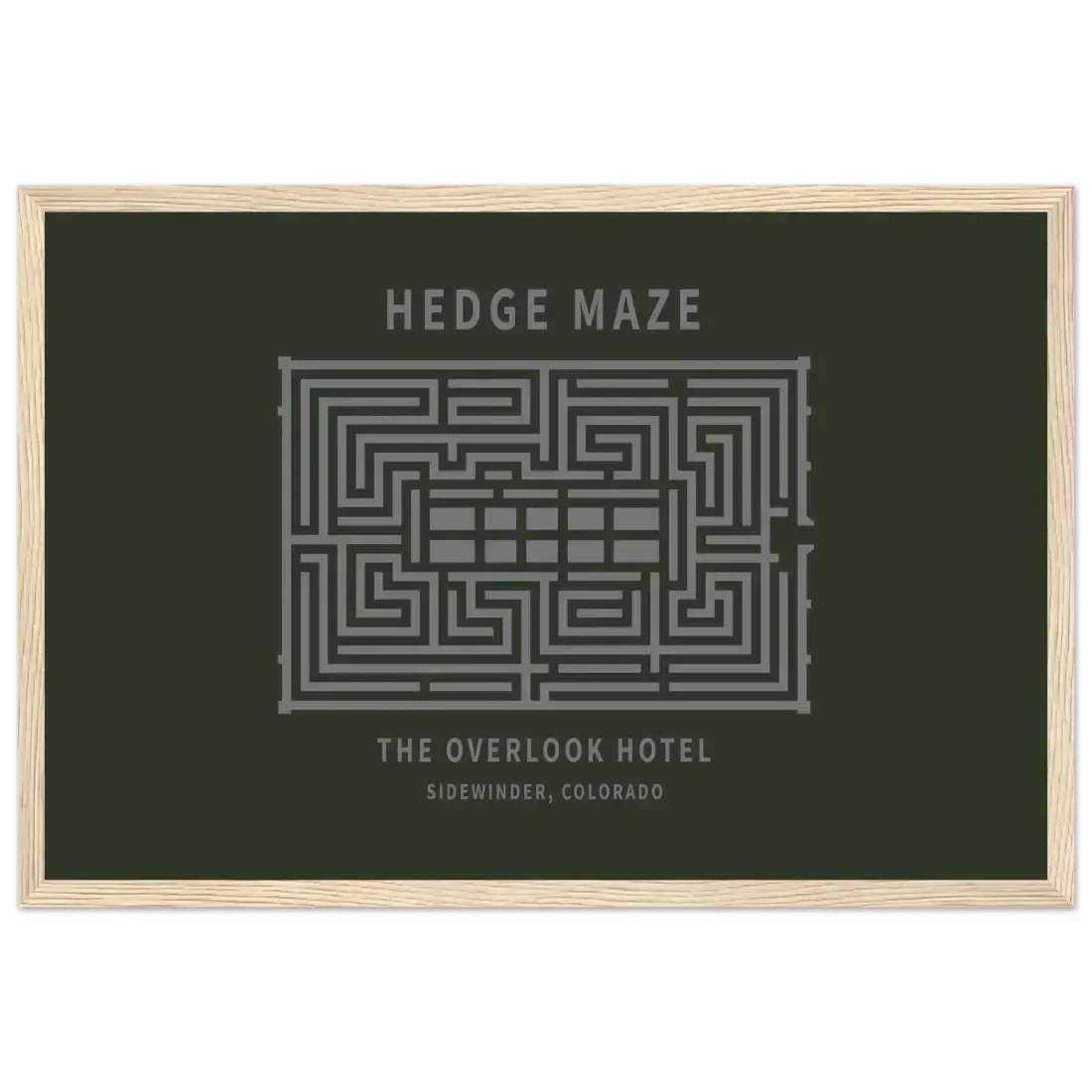 Hedge Maze, The Overlook Hotel - The Shining Movie Poster