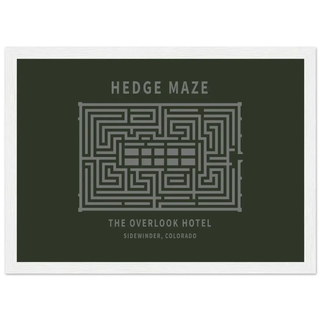 Hedge Maze, The Overlook Hotel - The Shining Movie Poster