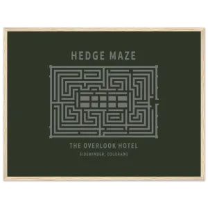 Hedge Maze, The Overlook Hotel - The Shining Movie Poster