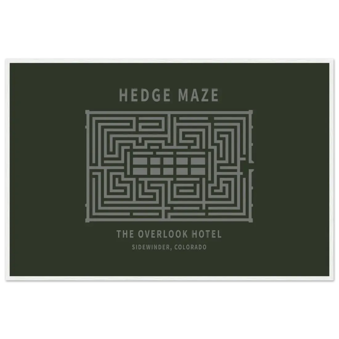 Hedge Maze, The Overlook Hotel - The Shining Movie Poster