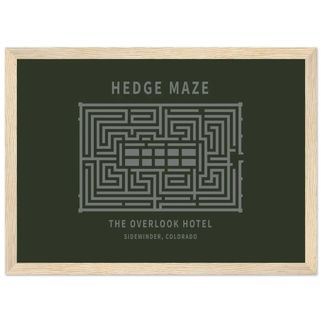 Hedge Maze, The Overlook Hotel - The Shining Movie Poster