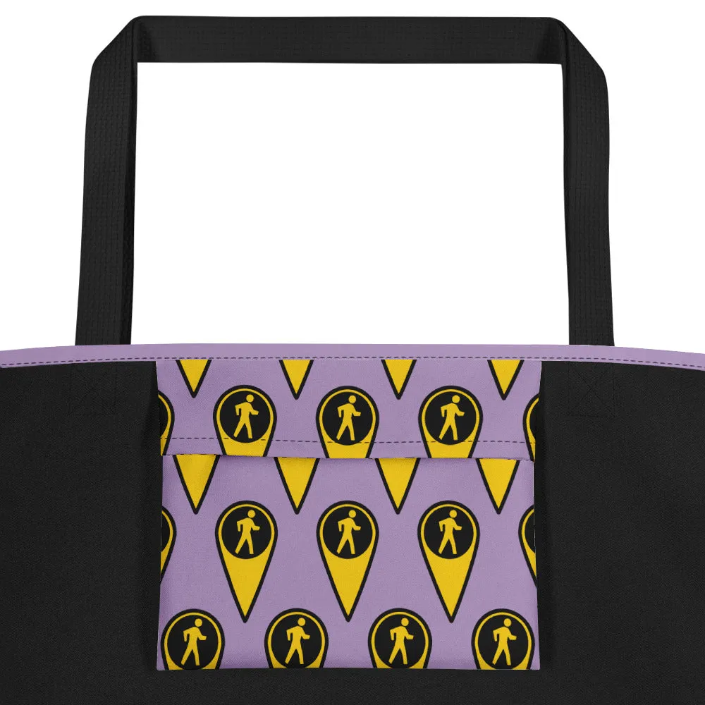 Heritage Gardening Beach Bag (light purple)