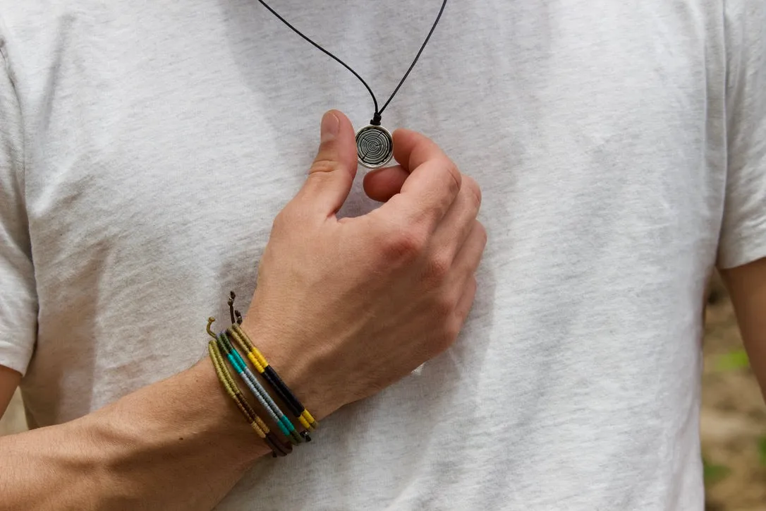 His Tree Rings Necklace