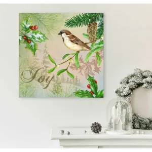 Holiday - Winter Song - Sparrow Canvas