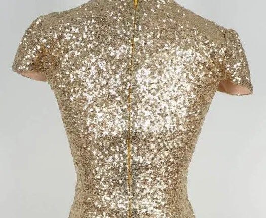 HOT GOLDEN SHINING SEQUINS DRESS