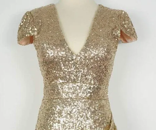 HOT GOLDEN SHINING SEQUINS DRESS