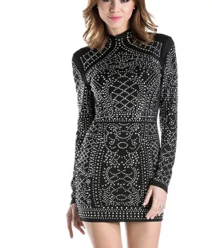 hot shining black dress