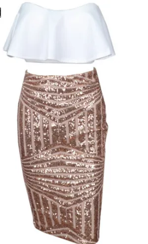 HOT TWO PIECE SHINING DRESS