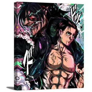 Human and Titan Canvas Wall Art