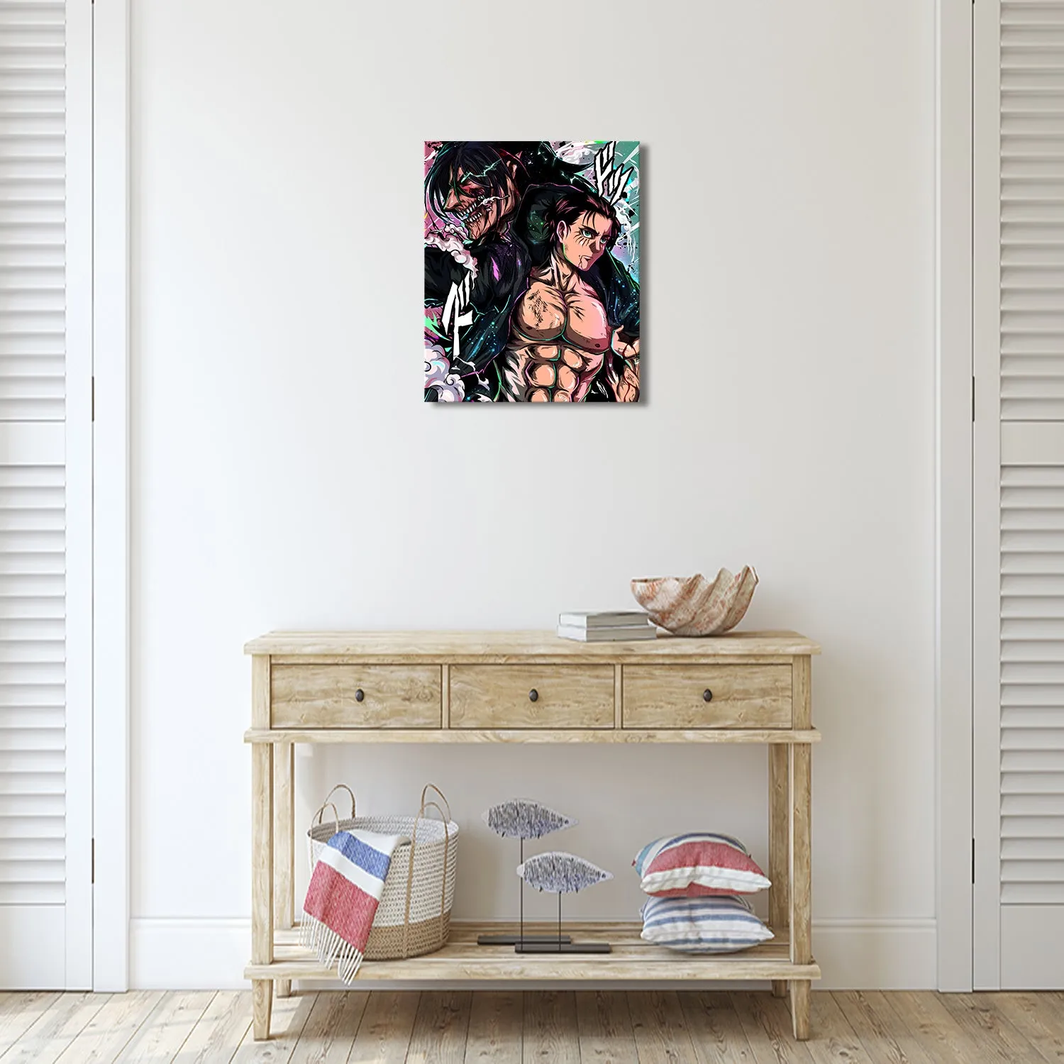 Human and Titan Canvas Wall Art
