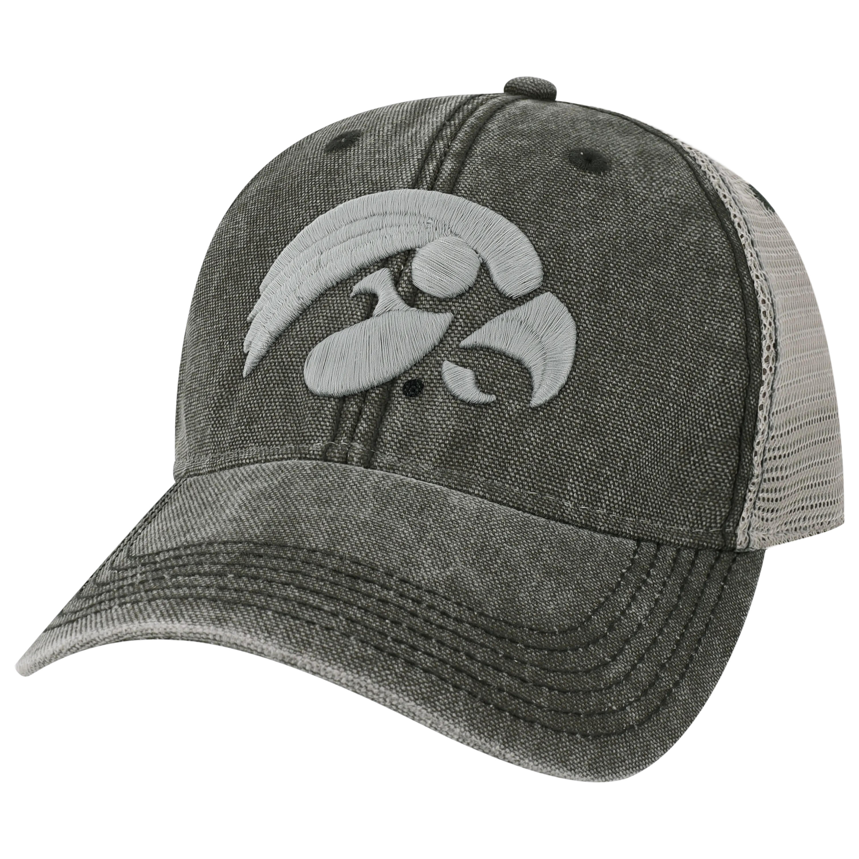 Iowa Hawkeyes Black/Grey Dashboard Trucker Hat