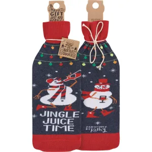 Jingle Juice Wine Bottle Cover