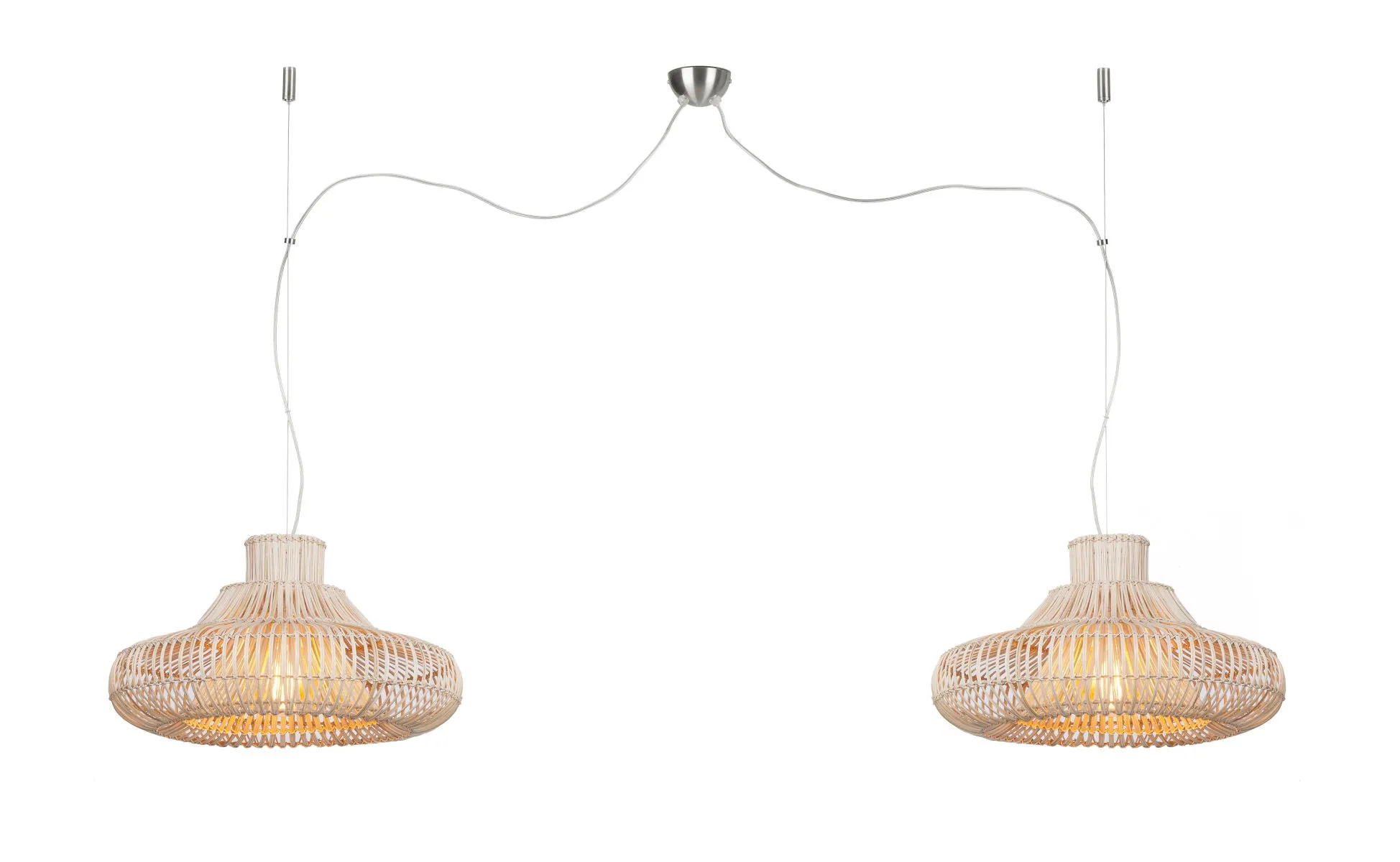 Kalahari Bamboo Double Pendant Light
