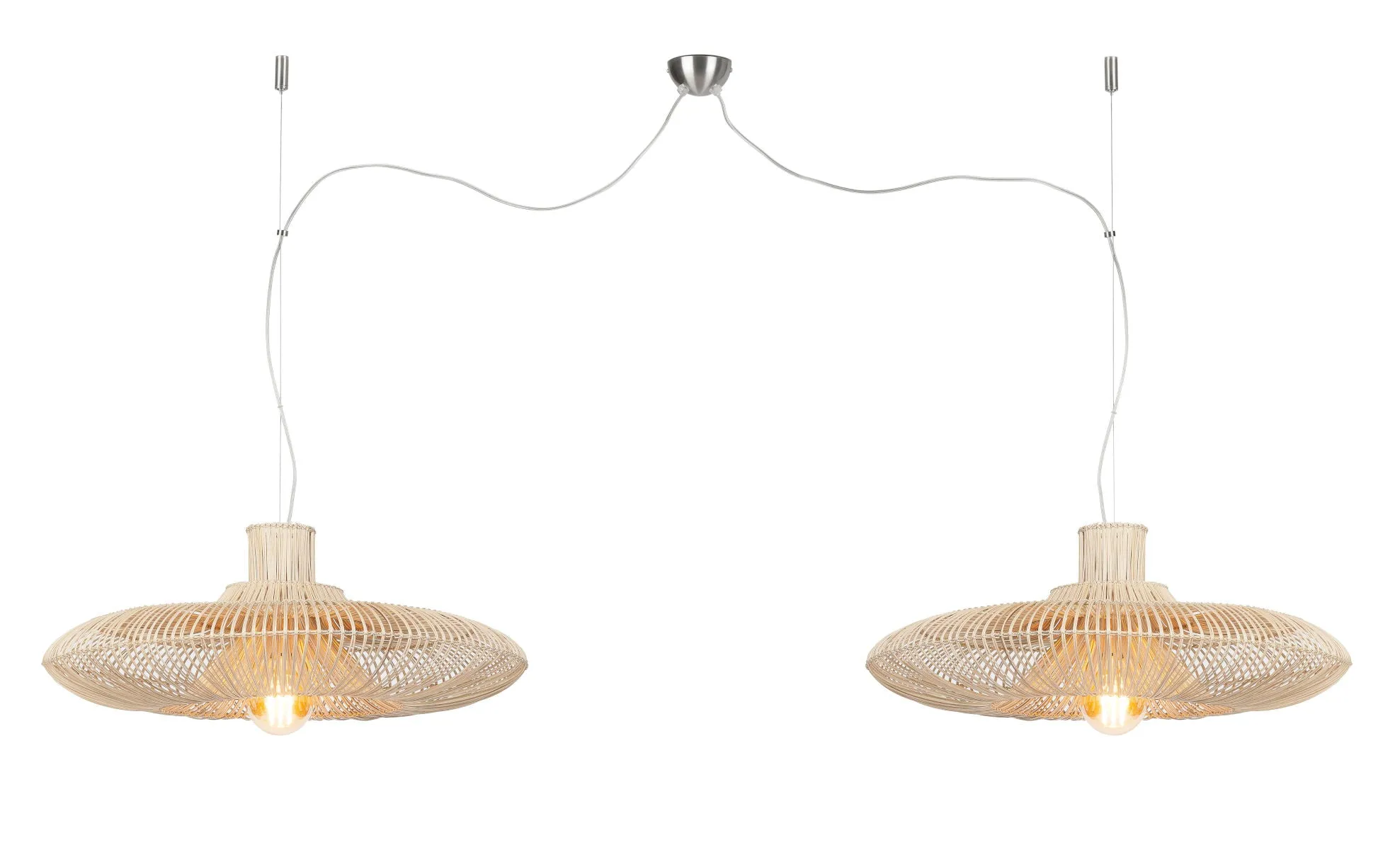 Kalahari Bamboo Double Pendant Light