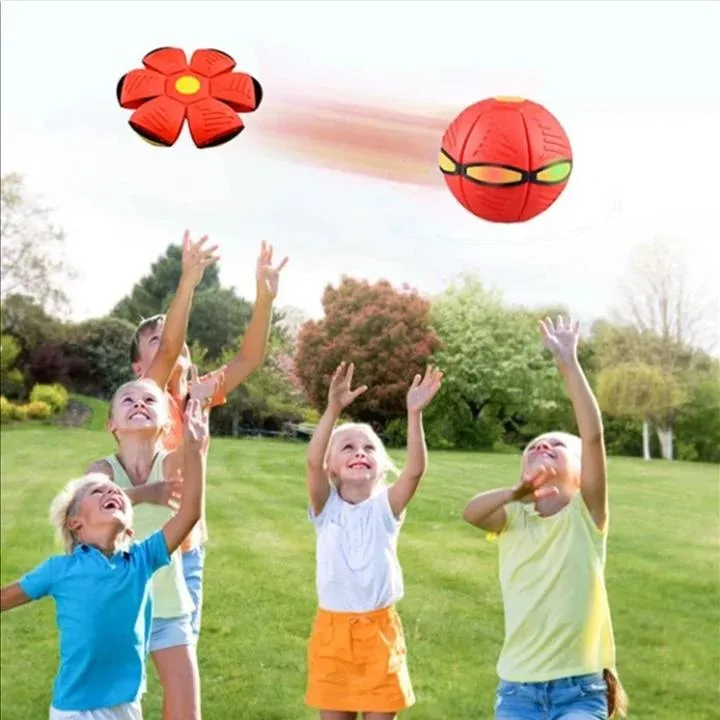 Kids' Outdoor Flat Throw Disc Ball With LED Light
