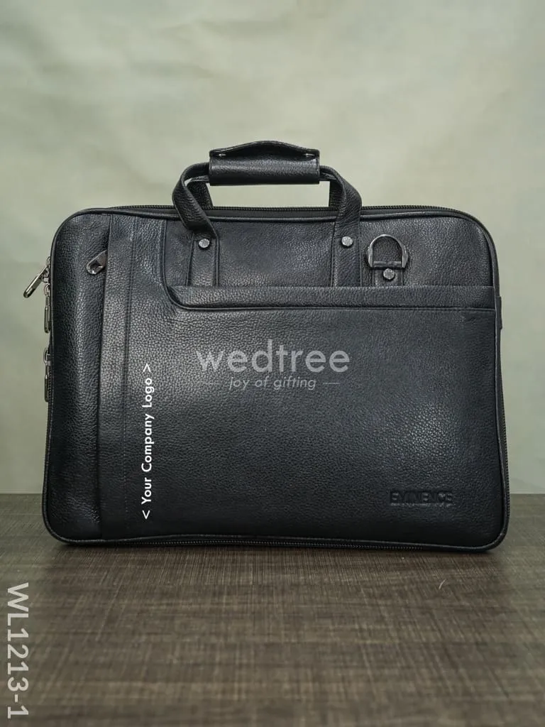 Laptop Bag in Leather with Expandable Sleek - WL1213