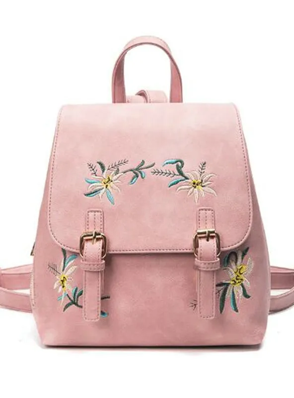Leather Backpacks Female School Bags For Girls