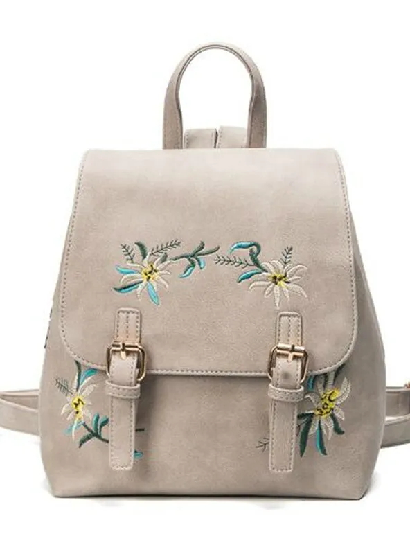 Leather Backpacks Female School Bags For Girls