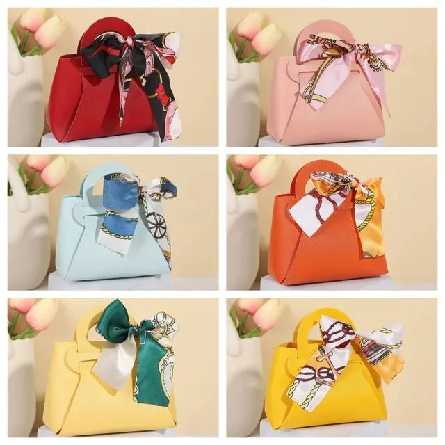Leatherette Bow-Tie Petite Handbag