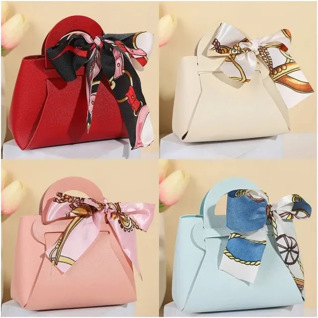 Leatherette Bow-Tie Petite Handbag