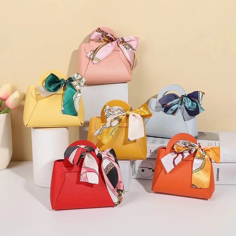Leatherette Bow-Tie Petite Handbag