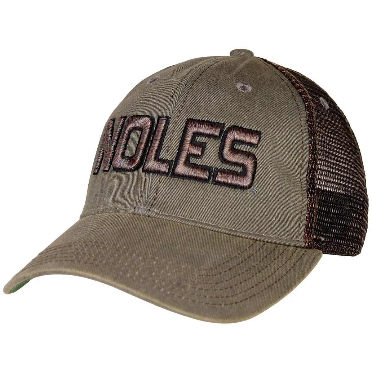 Legacy Noles Adjustable Trucker Cap - Grey Greaser