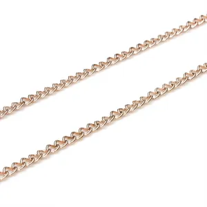 Light Chain Rose Gold Plated 3mm-Pack of 10m