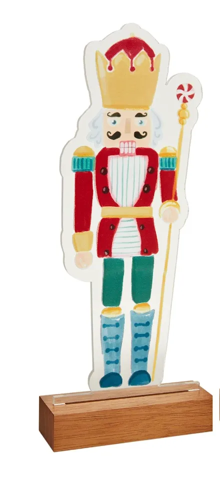 LIGHT-UP ACRYLIC NUTCRACKERS BY MUD PIE