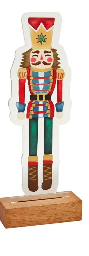 LIGHT-UP ACRYLIC NUTCRACKERS BY MUD PIE