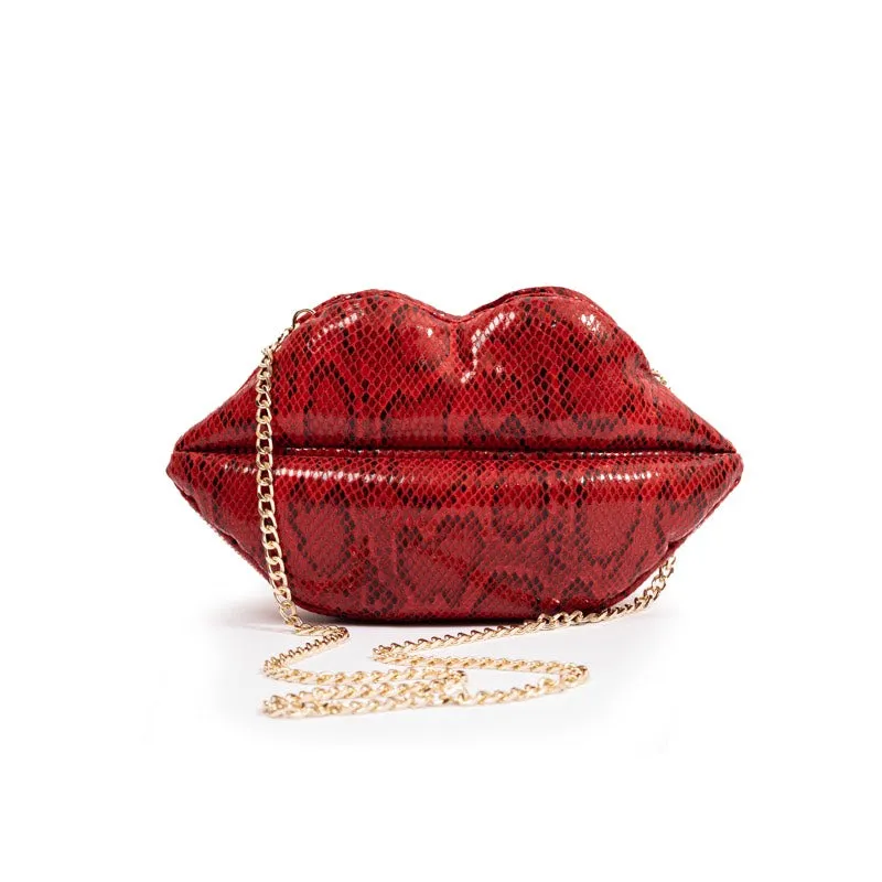 LIPS CLUTCH | RED