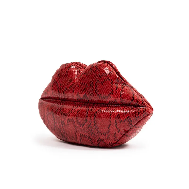 LIPS CLUTCH | RED