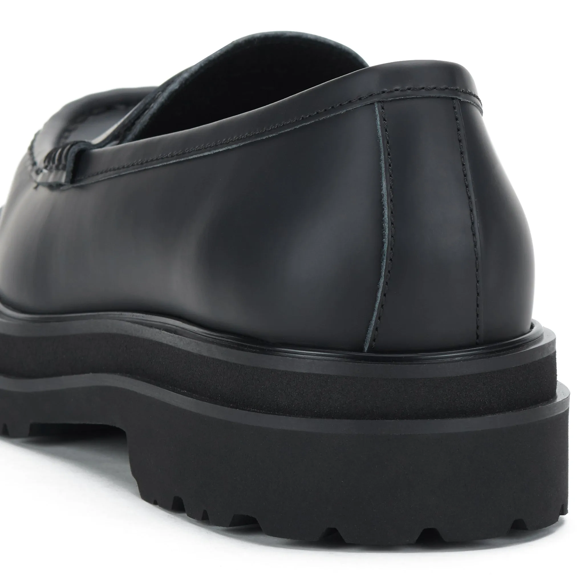 Loafer Mens Step Black Sleek