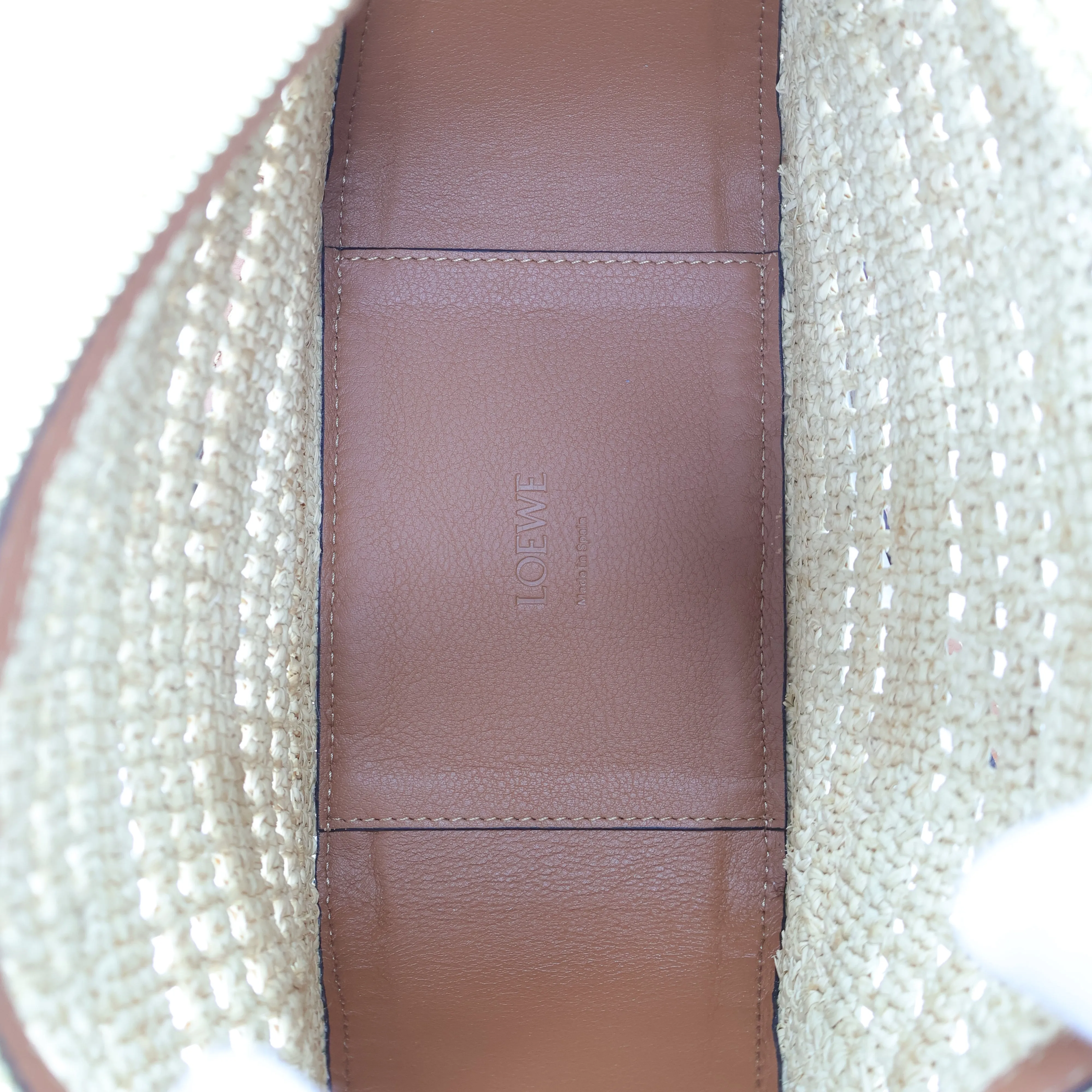 Loewe Hammock Hobo Mini Raffia Tan Natural