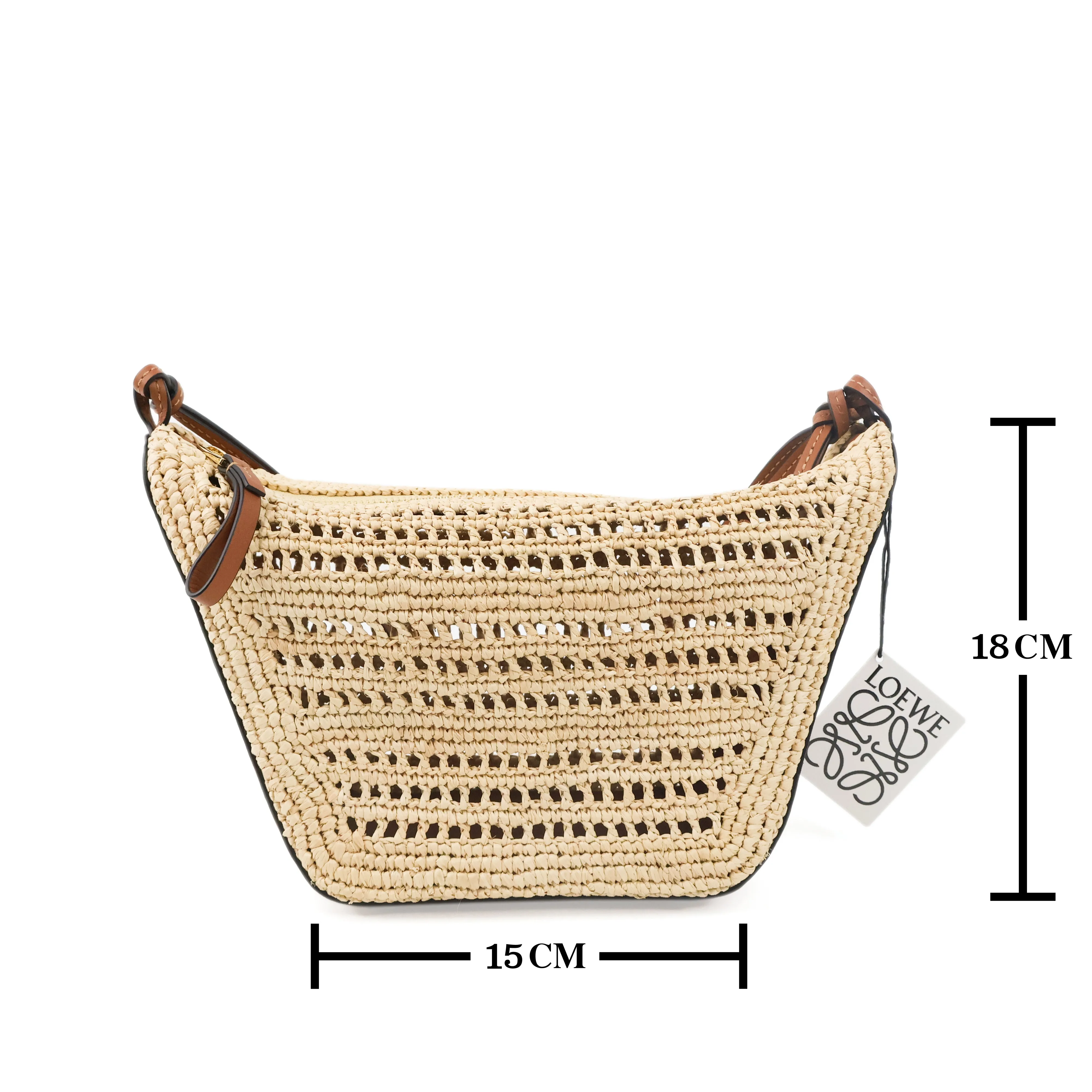 Loewe Hammock Hobo Mini Raffia Tan Natural