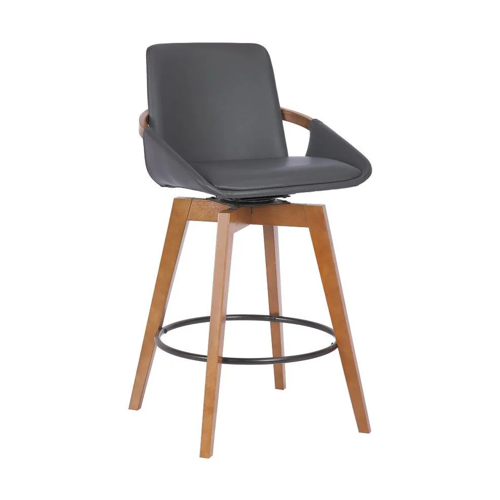 Lor Faux Leather 30" Swivel Bar Stool