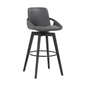 Lor Faux Leather 30" Swivel Bar Stool